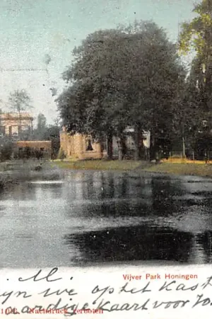 Rotterdam Kralingen Vijver Park Honingen 1904 HC51860 Autentyczny