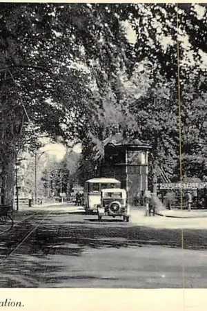 Driebergen Bij 't Station Bus en Auto Spoorwegovergang en seinhuisje 1953 Spoorwegen HC51859 Oferta limitowana