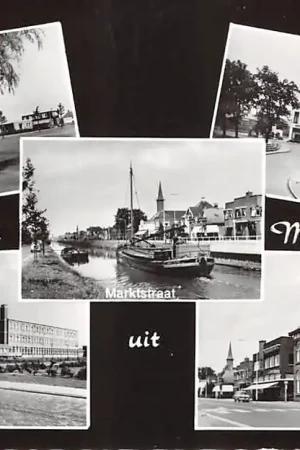 Musselkanaal Rembrandtlaan Technische School Marktstraat Postkantoor IJzeren Klap 1970 Stadskanaal HC51809 Kup teraz
