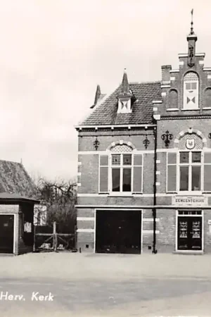 Bunnik Stadhuis met Herv. Kerk HC51798 Autentyczny