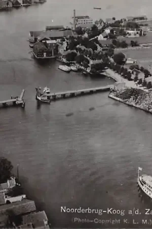 Koog aan de Zaan Noorderbrug KLM Luchtfoto 1927 HC51698 Wyprzedaż