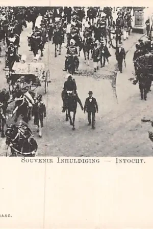 Amsterdam 1898 Souvenir Inhuldiging Wilhelmina Intocht Koningshuis HC51647 Wyprzedaż