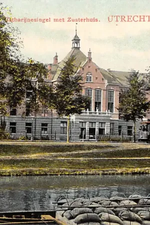 Utrecht Catharijnesingel met Zusterhuis en tram 1908 Tulp HC51598 Nowość