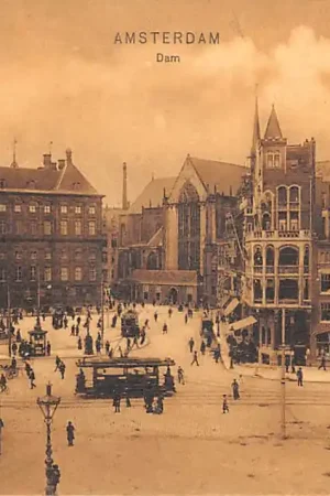 Amsterdam Dam 1906 Tram HC51580 Darmowa dostawa