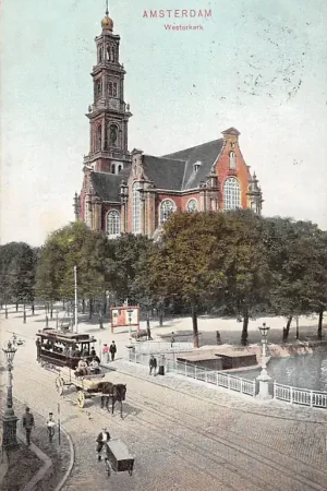 Szybka dostawa Amsterdam Westerkerk met tram 1906 HC51558