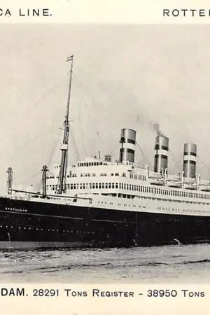 Rotterdam T.S.S. Statendam Holland-America Line Schepen Scheepvaart HC51310 Oryginalny