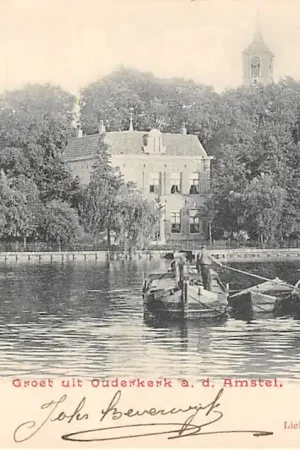 Ouderkerk aan de Amstel 1902 Binnenvaart schepen HC50773 Niska cena