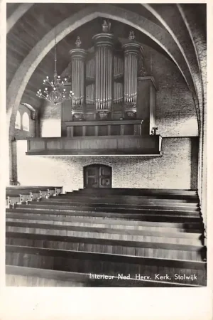 Stolwijk Interieur en Orgel Ned. Hervormde Kerk 1955 Krimpenerwaard HC50829 Najlepsza cena