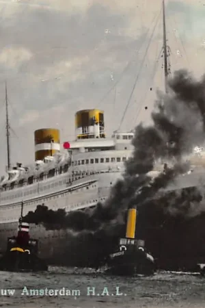 Rotterdam S.S. Nieuw Amsterdam H.A.L. Holland America Line met sleepboten Schepen Scheepvaart HC50691 Najlepsza cena