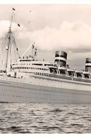 Rotterdam s.s. Nieuw Amsterdam Holland Amerika Lijn Schepen Scheepvaart 1957 HC50686 Darmowa dostawa