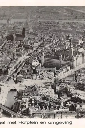 Darmowa dostawa Rotterdam Coolsingel met Hofplein en omgeving 1932 KLM Luchtfoto HC50618