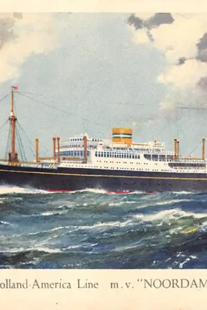 Rotterdam m.v. Noordam Holland America Line Schepen Scheepvaart HC50642 Szybka dostawa