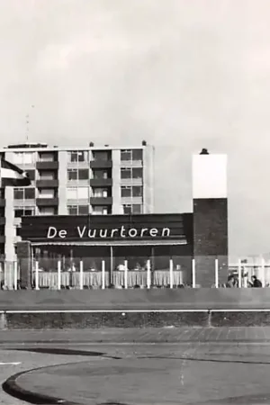 Oryginalny Noordwijk aan Zee Vuurtorenplein Restaurant De Vuurtoren 1967 HC50544