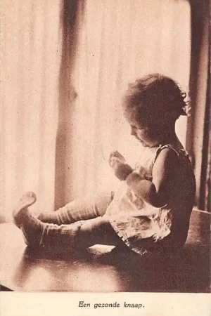 Fantasie Kind Een gezonde knaap 1925 Vintage HC50487 Oferta