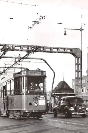 Ostatnia szansa Rotterdam en z'n Tram nr. 299 Mathenesserbrug (1938) RET Tram538 Lijn 4 Spangen HC50450