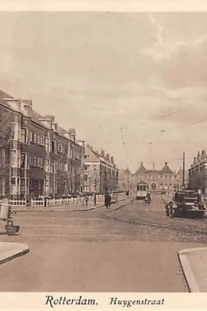 Rotterdam Huygenstraat met Sparta Stadion Het Kasteel Spangen RET Tram Melkventer Voetbal Soccer Football Sport HC50445 Oryginalny