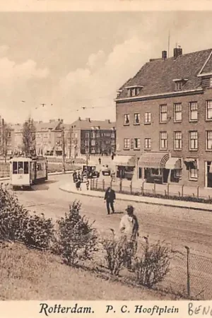 Rotterdam P.C. Hooftplein met RET Tram 1934 Spangen HC50428 Oferta