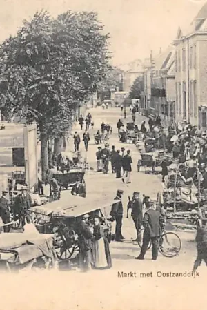 Darmowa dostawa Hellevoetsluis Markt met Oostzanddijk Marktdag Volksleven 1900 HC50413