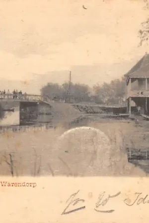 Rijsoord Rijsoordsche brug en hotel Warendorp 1905 Ridderkerk HC50383 Bezpieczna płatność