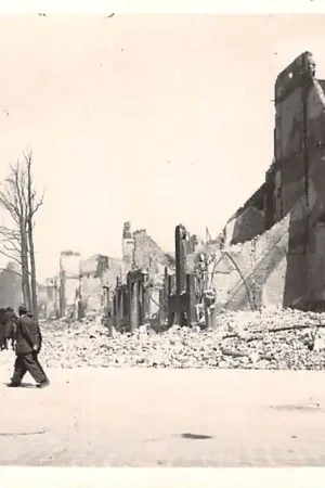 Rotterdam Hugo de Grootstraat Foto na bombardement 1940 WO2 HC50241 Bezpieczna płatność