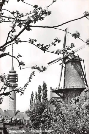 Kup teraz Goes Molen en televisie toren 1967 Zuid-Beveland HC50228