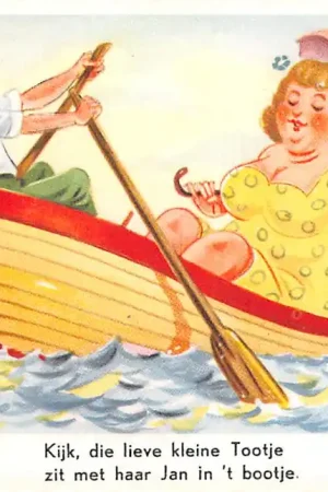 Fantasie Humor Kijk, die lieve Tootje ... Vintage HC50136 Oryginalny