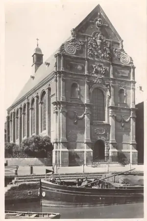 Maastricht Voormalige Augustijnenkerk thans Jozefkerk 1946 Binnenvaart schepen HC49802 Autentyczny