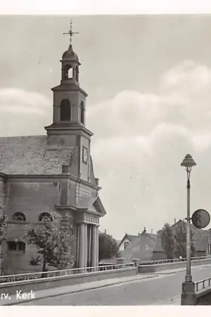 Darmowa dostawa Waddinxveen Ned. Hervormde Kerk met hefbrug Gouwe 1951 HC49762
