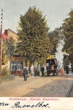 Hillegom Hoofdstraat Remise Stoom tram 1907 HC49694 Nowość