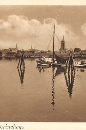 Gorinchem In de Haven Binnenvaart schepen Scheepvaart Nauta 13957 HC49610 Zamów teraz