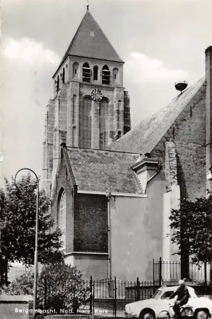 Zwrot pieniędzy Bergambacht Ned. Hervormde Kerk met auto 1964 Krimpenerwaard HC49441