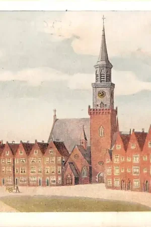 Tani Scheveningen Het centrum van de nieuwe parochie van O.L. Vr. v. Lourdes te Scheveningen Kerk Kapel Pastorie School en Huizen bij het Gevers Deynootplein Architect A.J. Kropholler \\