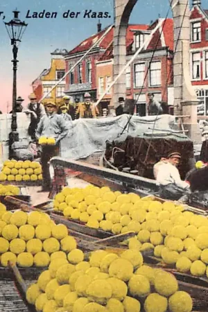 Alkmaar Laden der Kaas Schepen HC49319 Tani