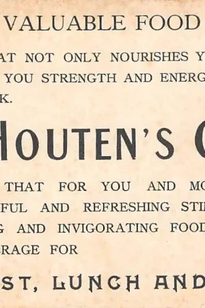 Wormerveer Engelse Reclame Van Houten's Cocoa Voorkant Schaapherder met kudde schapen cacao HC49308 Ostatnia szansa