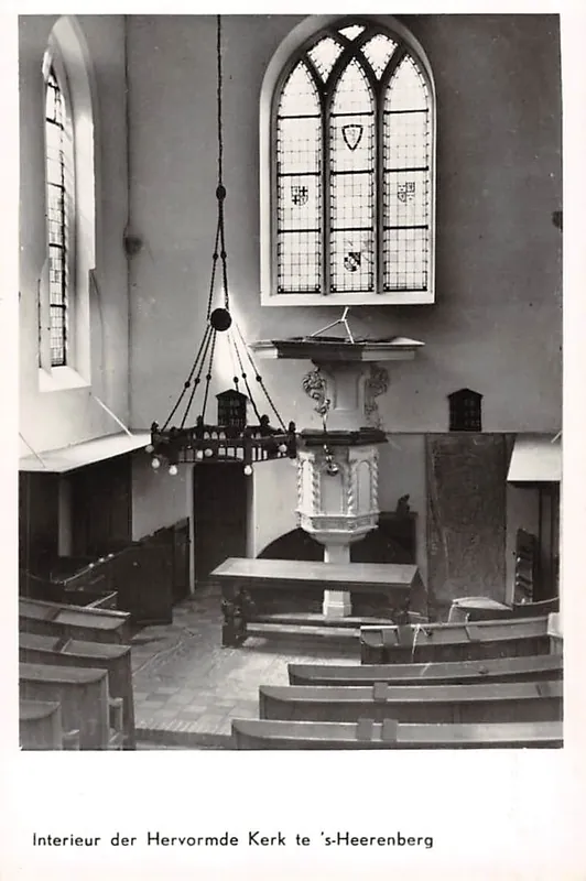 's-Heerenberg Interieur Hervormde Kerk 1960 HC49272 Autentyczny