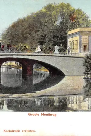 Haarlem Groote Houtbrug met tram 1905 HC49132 Tani
