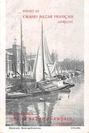 Utrecht Rijnkade Beursgebouwen Reclame Visitez Le Grand Bazar Français HC49070 Kup teraz