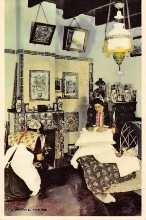 Rabat Spakenburg Interieur Klederdracht Vintage Bunschoten HC49004