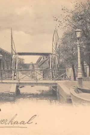 Amsterdam Overtoom Schutsluis 1900 Sluis Binnenvaart schepen HC48770 Kup teraz