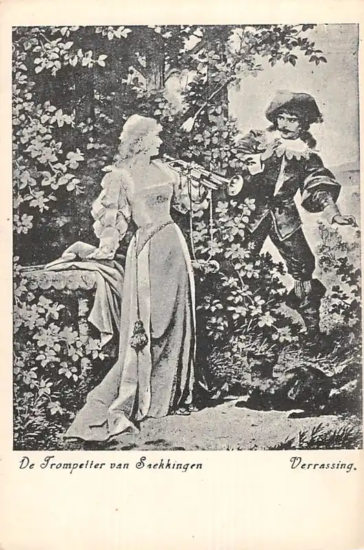 Fantasie De Trompetter van Saekkingen Verrassing 1900 Vintage HC48726 Ostatnia szansa