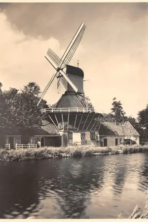 Kup teraz Weesp Wipkorenmolen met stelling Molen 5 cents kaart Molenserie Nr. 12 HC48619