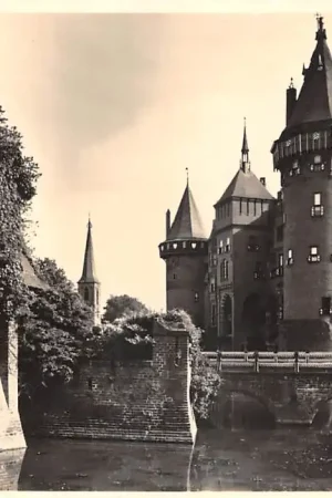 Haarzuilens Kasteel De Haar Vijf cents kaart Kasteelenserie Nr. 9 HC48590 Szybka dostawa