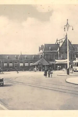 Premium Nijmegen Station Tram Auto 1938 Spoorwegen HC48574