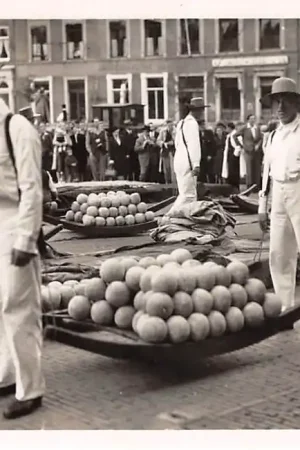 Ekspresowa dostawa Alkmaar Kaasdragers 1954 Kaas markt Klederdracht HC48517