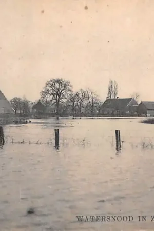 Autentyczny Onbekend Watersnood in Zeeland Maart 1906 HC48468
