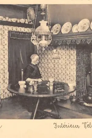 Veluwe 's Dorpsleven Interieur Veluwse Boerenwoning Klederdracht Vintage HC48462 Oferta