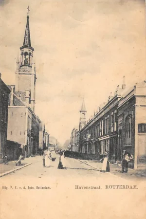 Rotterdam Havenstraat Delfshaven 1900 R.K. Kerk Sint Antonius Abt HC48402 Tani