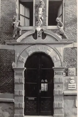 Oryginalny Hoorn fotokaart Hotel Doelen Foto van Die - Hoorn 1941 HC48286