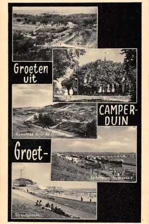 Autentyczny Groet (NH) Camperduin Camping Paardenhemel Kerkje Rijwielpad Duinen Jachthaven Hargervaart Strand HC48224