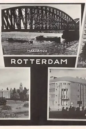 Rotterdam Molen Maasbrug Erasmushuis Museum Boymans Rotterdamsche Bank TAKKen HC48156 Oferta